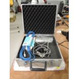 An SE electronics 2200AA condenser recording microphone , case , leads and pop shield