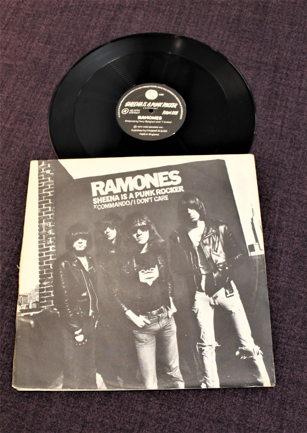 A 12 ' UK Original press of the Ramones ' Sheena is a Punk Rocker ' on the Sire label