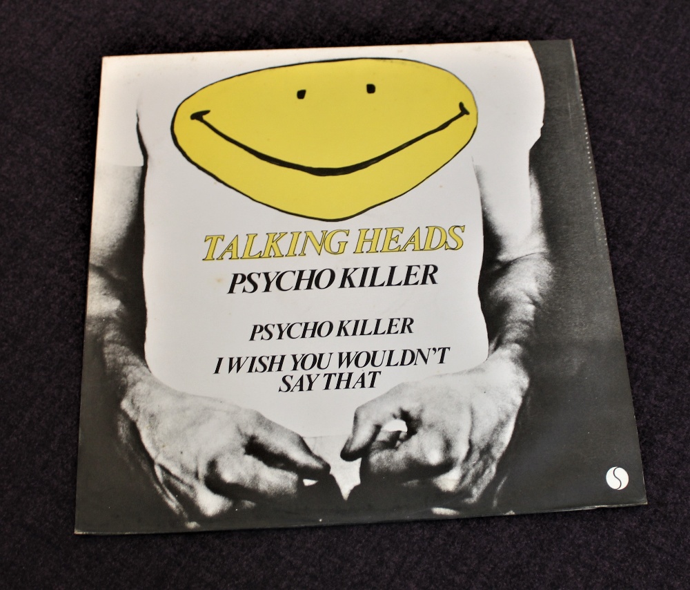 A rare UK press of ' Psycho Killer ' by Talking Heads on 12'