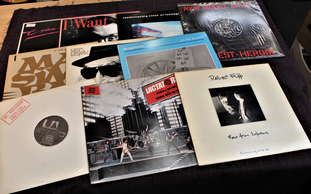 A lot of 20 various 12's with indie / punk / new wave and more on offer here