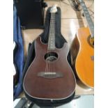 A Fender Stratacoustic electro acoustic guitar, serial number 090417294