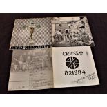 A copy of Crass ' the feeding of the five thousand ' with inner and Dead Kennedy's ep
