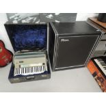 A Farfisa Transichord accordion and Revo amplifier