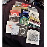 A lot of thirty various Punk and New Wave era seven inch singles - a mixed bag of some great music