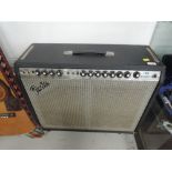 A vintage Fender Twin Reverb amplifier, silver face, circa