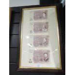 A selection of printed bank notes relating to The Beatles Penny lane bank