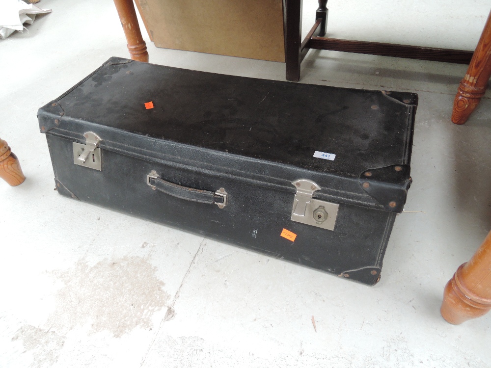 A vintage car luggage case