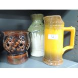 A selection of West German pottery and similar