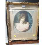 An Artist Proof, coloured engraving after W Peters and Percy H Martindale, portrait of Belinda,