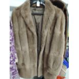 Vintage 3/4 length fur coat 'Stuarts the Furriers, Preston' great condition, approx medium in size.