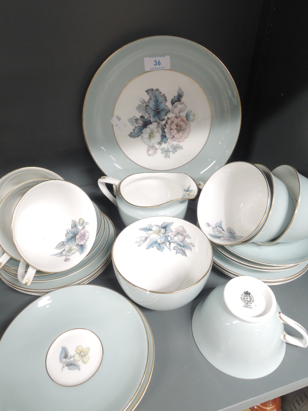 A Royal Worcester Woodlands part tea service