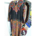 A colourful retro ethnic style dress.