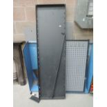 A commercial vehicle van rack and shelf system including floor pan with load roller for Berlingo,