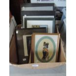 A selection of prints and photo frames