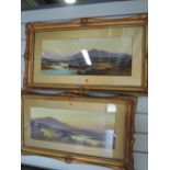 Two framed Austyn Wyllie prints highland landscapes