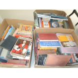 A selection of guide and reference books, three boxes