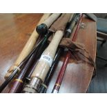 A selection of fishing rods for various styles and uses