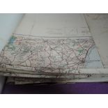 A selection of German World War II invasion maps, seventy four (74) German maps pirated from British