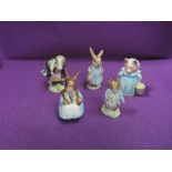 Five Beswick Beatrix Potter figure, Tommy Brock, Variable Eye Patch, Handle Out BP2. Aunt