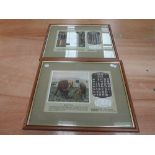 Two framed Bibby calendar prints March and May dated 1928