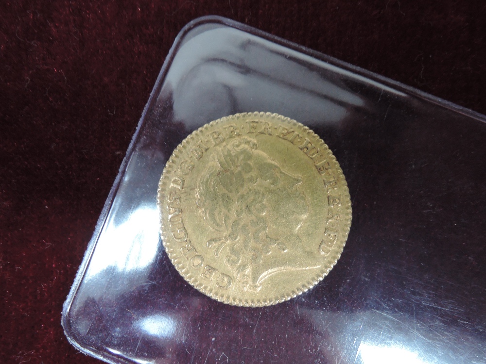 A 1720 George I Gold Half Guinea - Image 2 of 4