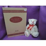 A modern Steiff Bear, Ours Teddy Bear, Tricolore, 1997/1998 having white tag 657986 with gold