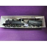 A scratch built 0 gauge electric 4-4-0 LMS loco & tender, in black livery