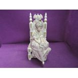 A Lladro large figurine, Naughty Little Girl 1397, Full of Mischief, seated on chair