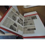A very large scrapbook of mainly Preston newspaper and magazine items