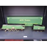 An ACE Trains O Gauge 2/3-rail E/9 Bulleid 4-6-2 Locomotive and Tender, in very early BR (ex-SR)