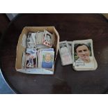 A collection of trade cards of footballers 1960's