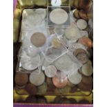 A collection of Bjritish coins 1890's to modern(200+coins) mainly silver, crowns to halfpennies