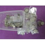 A collection of mainly silver crowns to sixpences (120+ coins) many good early dates seen, some