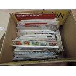 A box of GB and World covers and GB vintage postcards