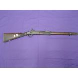 An 1860 LAO Enfield percussion musket with VR cypher, 167 on barrel, missing percussion nipple but