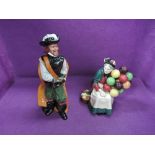 Two Royal Doulton figures, Cavalier HN2716 and The Old Balloon Seller HN1315