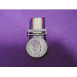 A GB Gulf medal with 16 January to 28 February 1991 clasp to 24777003 Cpl A P Bevington, Int Corps