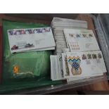 A large box of GB covers and World stamps