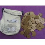 A bag of George III 1798 gambling tokens