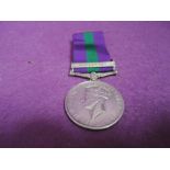 A Gfeorge VI General Service medal with Palestine clasp to 3711465, Pte E J Connolly, Kings Own