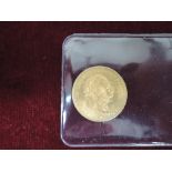 An austrian 1892 four florin ten frances gold coin, 3.2g