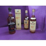 Four bottles of blended Whisky, Bells x 2, Whyte & MacKay, White Horse