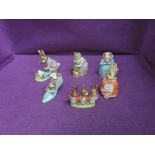 Six Beswick Beatrix Potter figures, The Old Woman Who Lived In A Shoe, Tabitha Twitchit And Miss