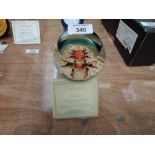 A Caithness Limited Edition Paperweight, Seascape, designed and made by William Manson 19/50 with