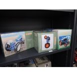 Three Universal Hobbies 1:16 scale diecast tractors, 1958 Fordson Dexta, 1964 Ford 5000 and