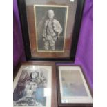 Six framed photographs including Boer Prison Camp Shahjahapur N.W.P. 1902, Elswick gun in action