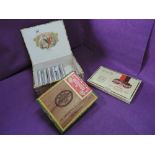 A box of ten Brasilva Cigars, six Romeo & Julieta Cuba Cigars, and five Handelsgold No 314 Cigars
