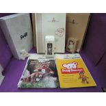 Five modern Steiff Collectors Club Miniature Bears, 2001, 2003,2004, 2005 and Alpaca all in