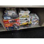 Seventeen, mixed scale plastic Military kits including Tamiya, Italeri, Revell and similar 1:35, 1: