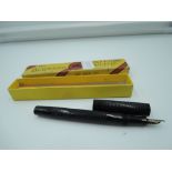 A Mabie Todd Blackbird self filling fountain pen in its original box